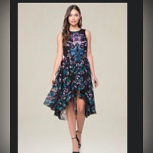 Gorgeous Bebe Embroidered High-low dress